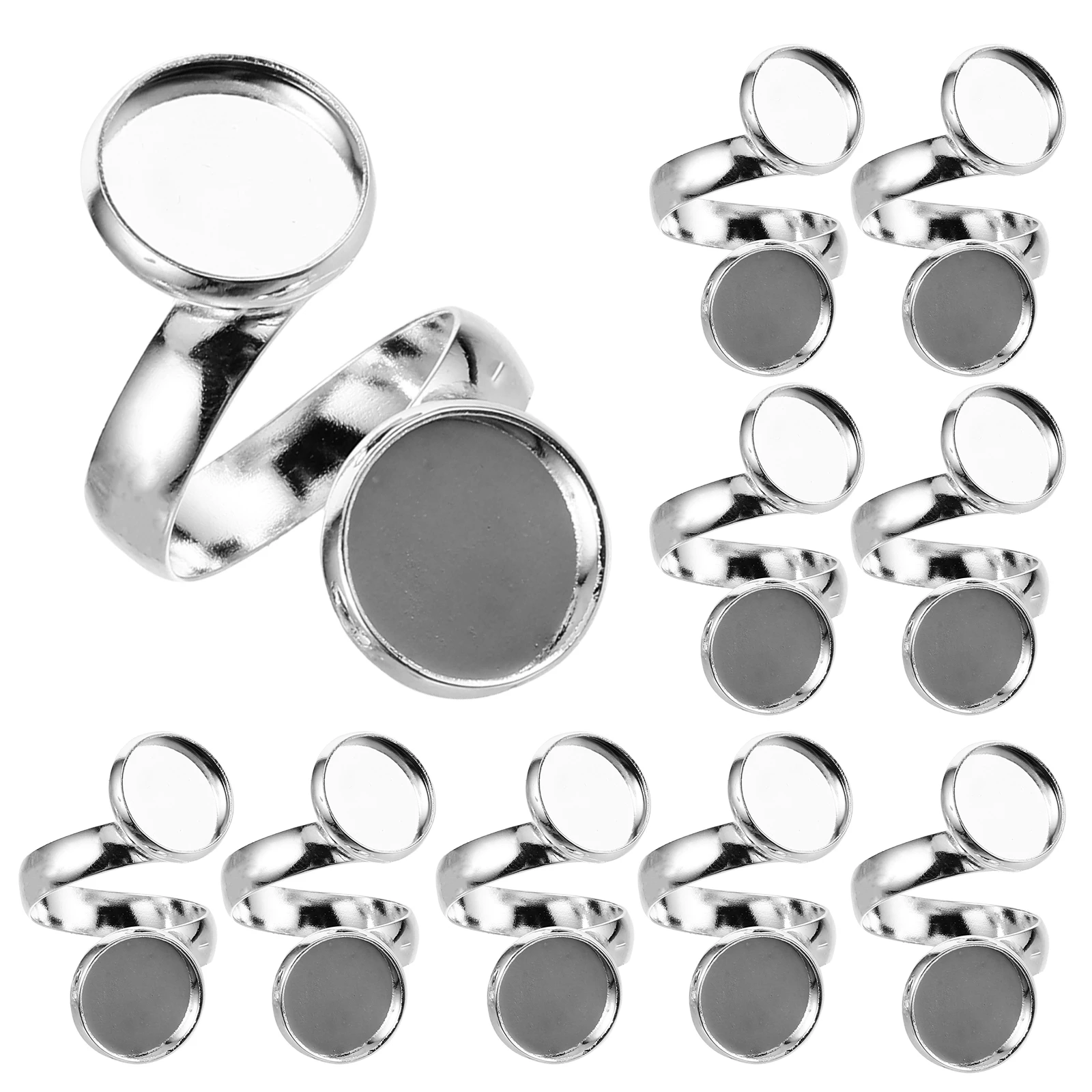 10pcs Silver 12mm Ring Blanks Base for DIY Jewelry Making Metal Rings Accessories Craft Supplies Ring Blank Holder Bezel
10pcs Silver 12mm Ring Blanks Base for DIY Jewelry Making Metal Rings Accessories Craft Supplies Ring Blank Holder Bezel