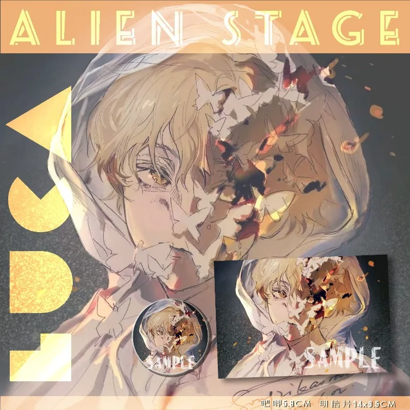Anime Alien Stage Luke Identical Badge Postcard Cartoon Image Fire Butterfly Full Set School Bag Charms Role Play Props Unisex
Anime Alien Stage Luke Identical Badge Postcard Cartoon Image Fire Butterfly Full Set School Bag Charms Role Play Props Unisex