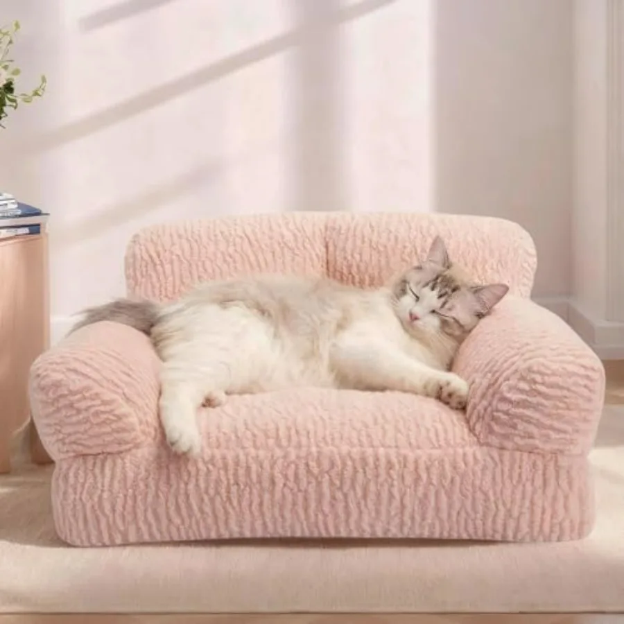 Cat Couch Sofa Bed - Fuffy Orthopedic Pet ounge for Indoor Cats, Reovabe Washabe Cover, Supportive Kitten Couch, 24 inch
Cat Couch Sofa Bed - Fuffy Orthopedic Pet ounge for Indoor Cats, Reovabe Washabe Cover, Supportive Kitten Couch, 24 inch