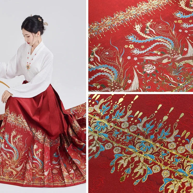 100x148cm Horse Face Skirt Fabric Weaving Brocade Drape Firm Half Skirt Pants Cloth Apparel Sewing Fabric Per Meters Material
100x148cm Horse Face Skirt Fabric Weaving Brocade Drape Firm Half Skirt Pants Cloth Apparel Sewing Fabric Per Meters Material