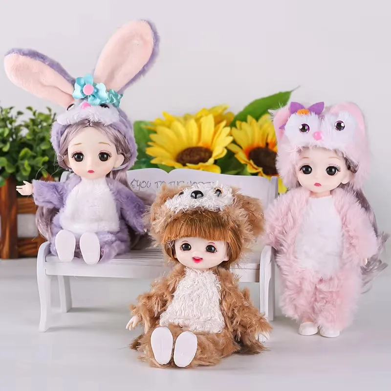 New Cute Doll Clothes Mini animal Cartoon Style Cartoon Plush Jumpsuit Idol Doll Outfit FOR 17cm Dolls Hairy Rabbit Bodysuit Set
New Cute Doll Clothes Mini animal Cartoon Style Cartoon Plush Jumpsuit Idol Doll Outfit FOR 17cm Dolls Hairy Rabbit Bodysuit Set