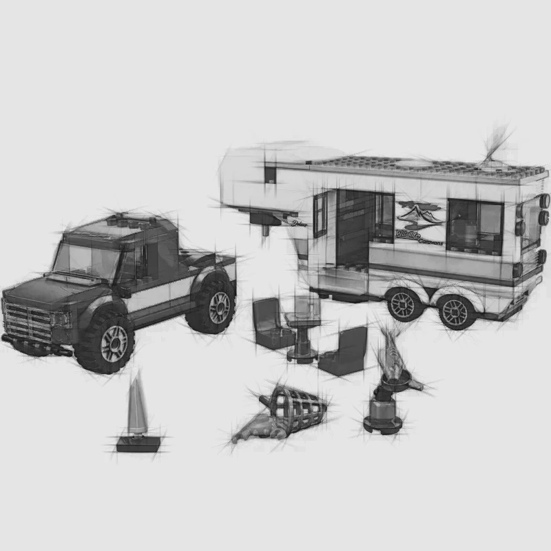 369pcs City series Pickup Caravan Car Building Blocks Bricks Parent-child camping rv Toys for Children Christmas Gifts Outdoor
369pcs City series Pickup Caravan Car Building Blocks Bricks Parent-child camping rv Toys for Children Christmas Gifts Outdoor