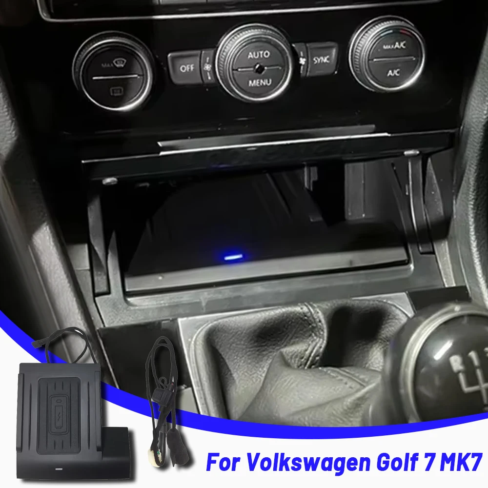15W Wireless charging Pad Fast phone charger for Volkswagen Golf 7 MK7 2013-2019 Mobile Holder Charge Accessories interior
15W Wireless charging Pad Fast phone charger for Volkswagen Golf 7 MK7 2013-2019 Mobile Holder Charge Accessories interior