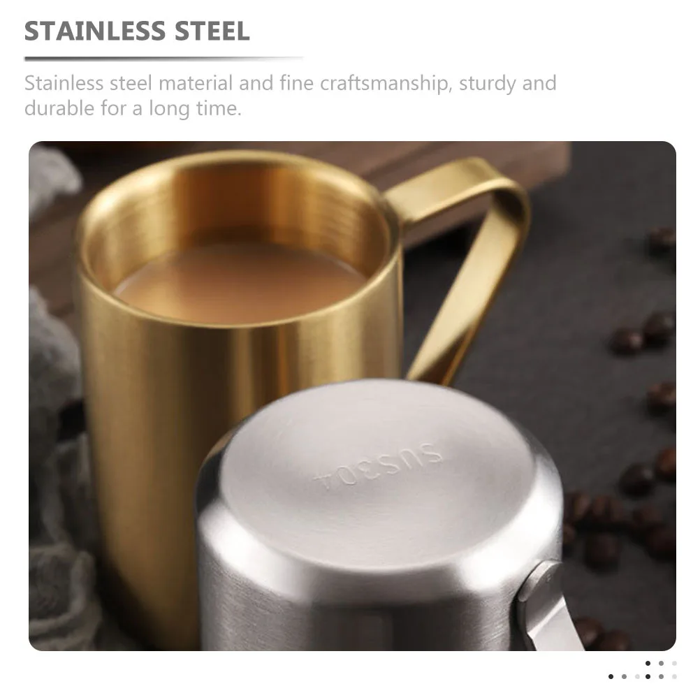 Stainless Steel Mug Multi-Function Milk Cup Flat Bottom Sturdy Grip Aromatic Coffee Tea Soup Hot Drink Household Office 
Stainless Steel Mug Multi-Function Milk Cup Flat Bottom Sturdy Grip Aromatic Coffee Tea Soup Hot Drink Household Office
