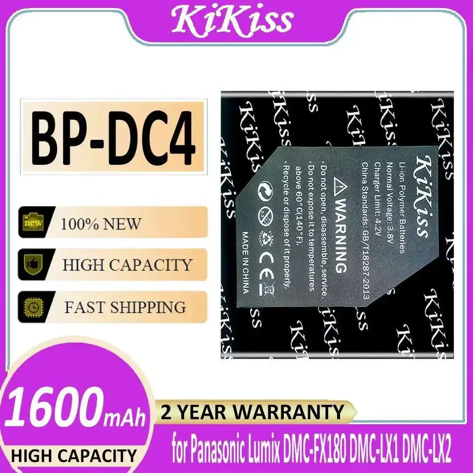 Battery 1600Mah For Panasonic Lumix Dmc-FX180 Dmc-LX1 Dmc-LX2 LX3 FS1 FS2 FX01 FX07 Cga-S005E Dmw-BCC12 DB-60 DB-65 BP-DC4 NP70
Battery 1600Mah For Panasonic Lumix Dmc-FX180 Dmc-LX1 Dmc-LX2 LX3 FS1 FS2 FX01 FX07 Cga-S005E Dmw-BCC12 DB-60 DB-65 BP-DC4 NP70