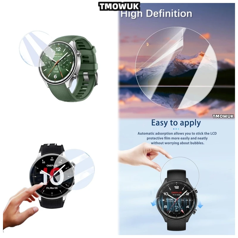 For OnePlus Watch 2R Crystal Clear Watch Film - 9H Scratch-Resistant, Oleophobic Coating, Case Friendly
For OnePlus Watch 2R Crystal Clear Watch Film - 9H Scratch-Resistant, Oleophobic Coating, Case Friendly
