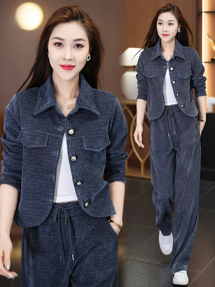 Faionable Свободный повседневный женский комплект из двух предметов Весенне-осенний дизайн с высокой талией Sensation Age-Defng заводской наряд Ансамбль
Faionable Свободный повседневный женский комплект из двух предметов Весенне-осенний дизайн с высокой талией Sensation Age-Defng заводской наряд Ансамбль