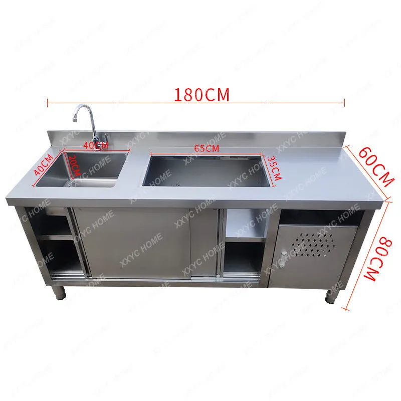 MM Household stove cabinet Cabinet integrated vegetable sink cabinet stainless steel fruit cutting table
MM Household stove cabinet Cabinet integrated vegetable sink cabinet stainless steel fruit cutting table