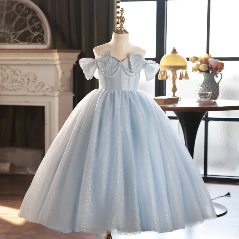 Girls' Dress New Pink Flower Girl Princess Dress Children's Host Piano Performance Costume a4012 Vestidos Bridesmaid Dresses
Girls' Dress New Pink Flower Girl Princess Dress Children's Host Piano Performance Costume a4012 Vestidos Bridesmaid Dresses