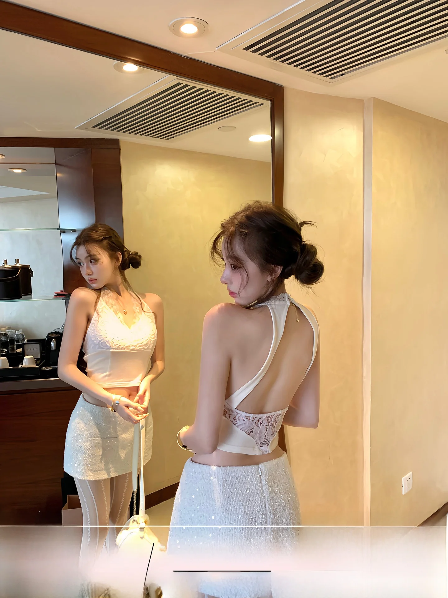 Slimming Knitted Lace Neline Bal Strap Vest French Sle OYFF Fanyan Xianluahuadie Women's Faion Summer Base Layer
Slimming Knitted Lace Neline Bal Strap Vest French Sle OYFF Fanyan Xianluahuadie Women's Faion Summer Base Layer