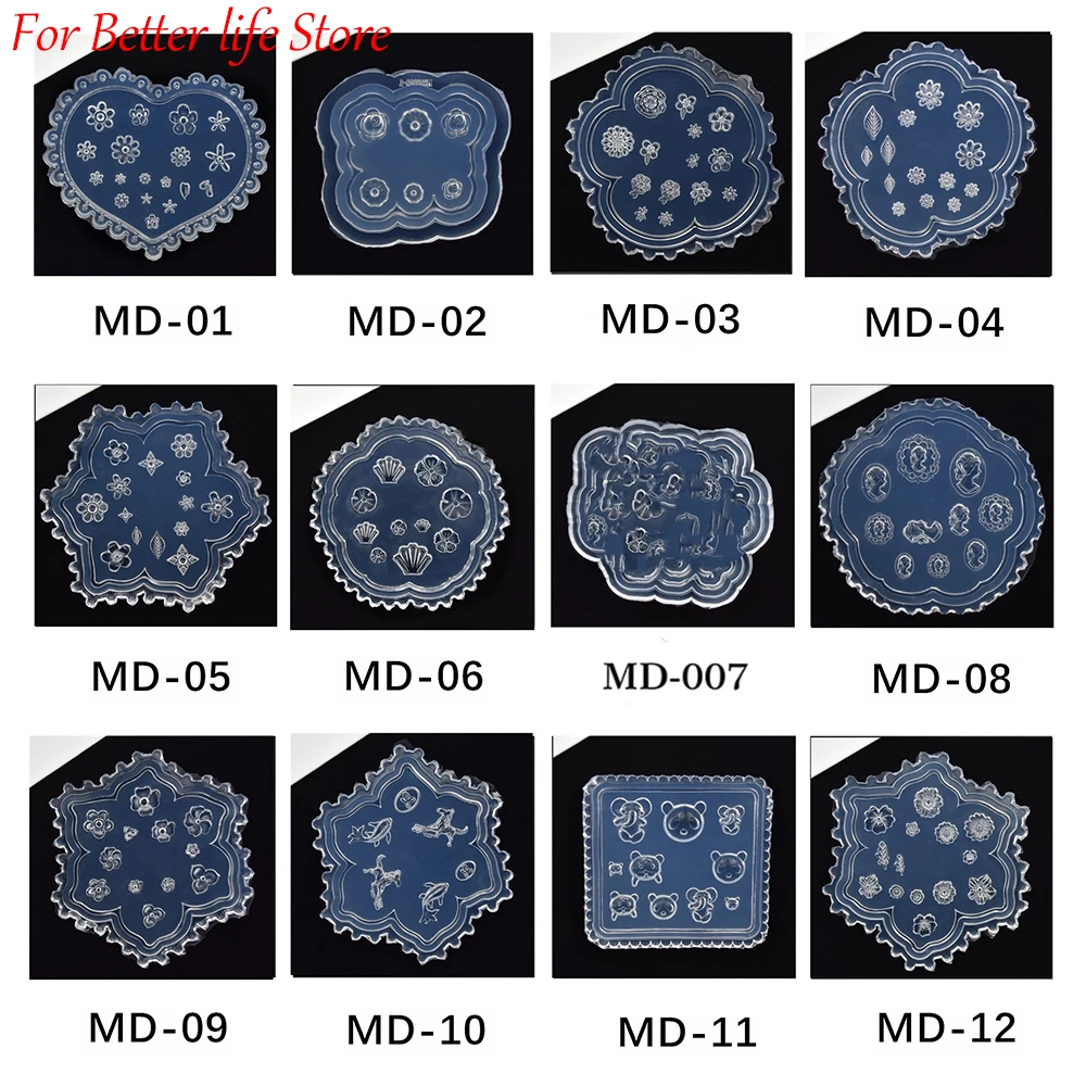 1PCS Tiny Beads Flower Bear Leaf Shell Dolphin Beauty Nail Art Resin Silicone Mould DIY Tool UV Epoxy Resin Box Silicone Mold
1PCS Tiny Beads Flower Bear Leaf Shell Dolphin Beauty Nail Art Resin Silicone Mould DIY Tool UV Epoxy Resin Box Silicone Mold