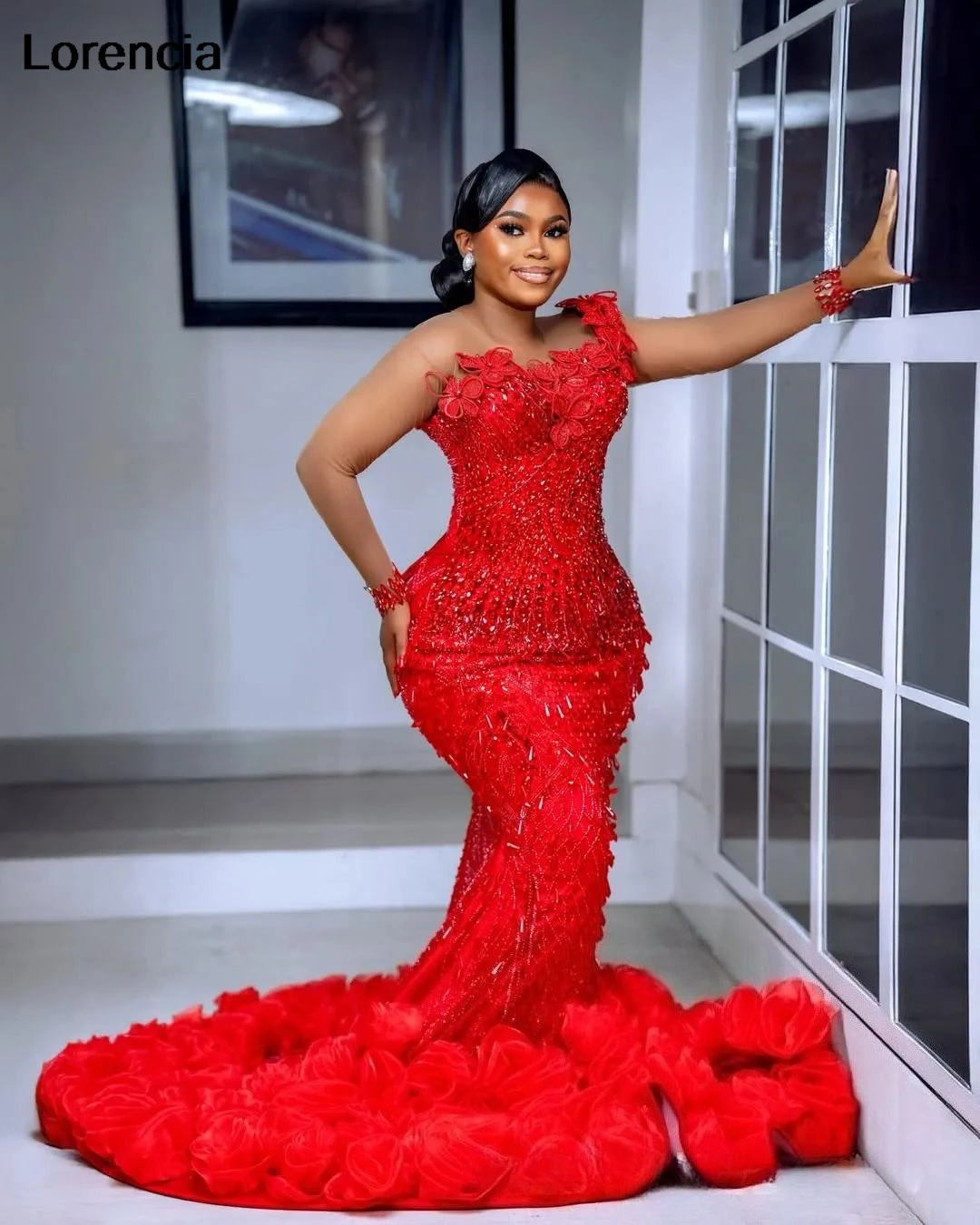 Индивидуальное красное платье-русалка Асо Эби для выпускного вечера, расшитое пайетками, бисером и кристаллами, блестящее африканское вечернее платье для торжеств и дней рождения, модель YPD436
Индивидуальное красное платье-русалка Асо Эби для выпускного вечера, расшитое пайетками, бисером и кристаллами, блестящее африканское вечернее платье для торжеств и дней рождения, модель YPD436