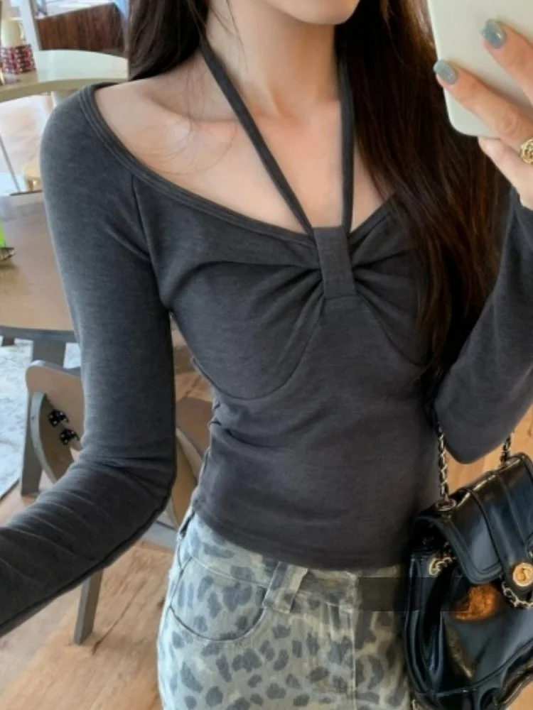 Women's Slim Fit Long Sve T-irt Low V-Ne ort Sle oulder Bared Waist Cinched Slimming Top Daily Wear Comfortable ...
Women's Slim Fit Long Sve T-irt Low V-Ne ort Sle oulder Bared Waist Cinched Slimming Top Daily Wear Comfortable ...