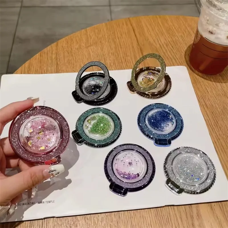 360 Rotating Luxury Finger Holder Fashion Glitter Bling Quicksand Plating Ring Stand Grip For Phone Back Sticker Socket Bracket
360 Rotating Luxury Finger Holder Fashion Glitter Bling Quicksand Plating Ring Stand Grip For Phone Back Sticker Socket Bracket