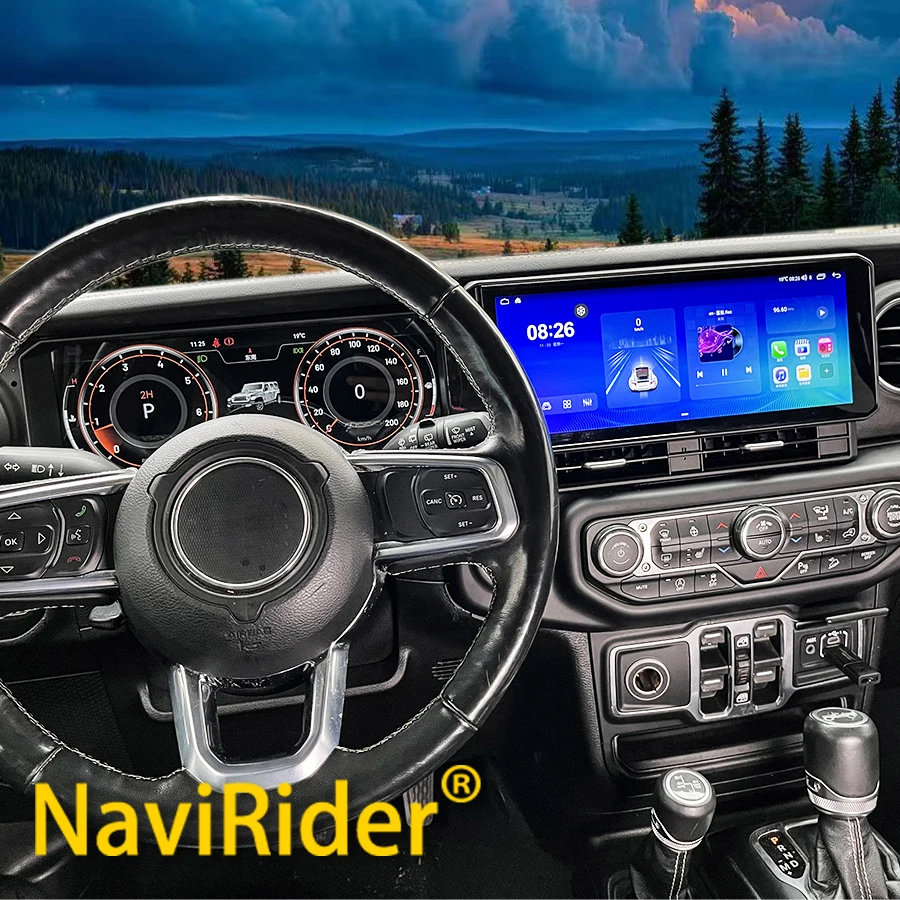 Для Jeep Wrangler 2018-2022: ЖК-панель приборов с двумя экранами, мультимедийный видеоплеер на Android, Carplay, GPS-навигация, Android Auto
Для Jeep Wrangler 2018-2022: ЖК-панель приборов с двумя экранами, мультимедийный видеоплеер на Android, Carplay, GPS-навигация, Android Auto