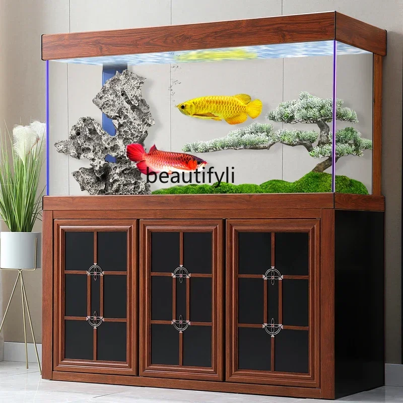 D80 Large ultra-white glass ecological fish tank, new living room for home use, Chinese integrated aquarium arowana
D80 Large ultra-white glass ecological fish tank, new living room for home use, Chinese integrated aquarium arowana
