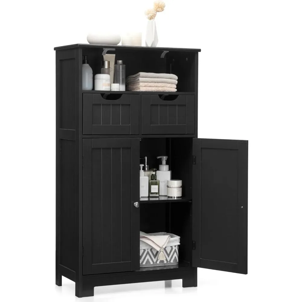 Bathroom Storage Cabinet, Freestanding Bathroom Cabinet Organizer with Open Shelf,Wooden Floor Cabinet for Bathroom,Living Room
Bathroom Storage Cabinet, Freestanding Bathroom Cabinet Organizer with Open Shelf,Wooden Floor Cabinet for Bathroom,Living Room