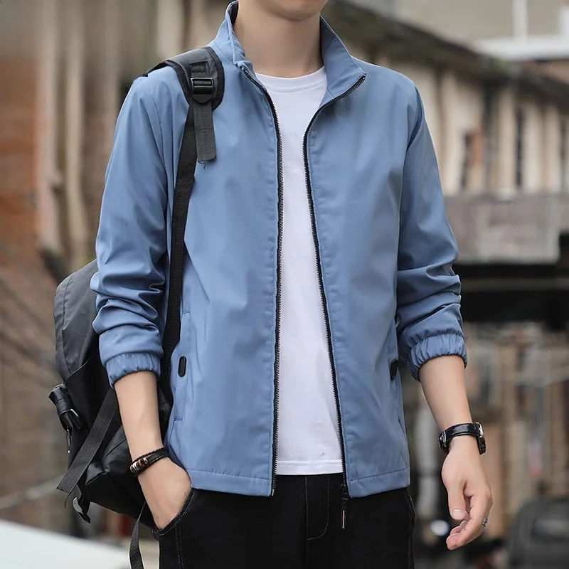 Men's Casual Sportswear Jaet Collared Outerwear Spring Autumn New Sle Polyester Fabric Faionable Versatile Topwear
Men's Casual Sportswear Jaet Collared Outerwear Spring Autumn New Sle Polyester Fabric Faionable Versatile Topwear