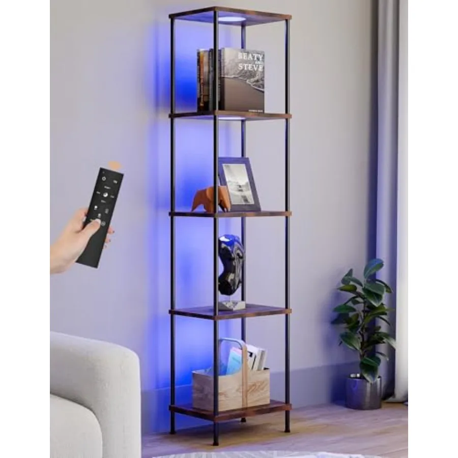 Display Shelf with RGBW Light, Color Changing Curio Cabinet Floor Lamp with Shelves Corner Standing Column Lamp Etagere Organiz
Display Shelf with RGBW Light, Color Changing Curio Cabinet Floor Lamp with Shelves Corner Standing Column Lamp Etagere Organiz