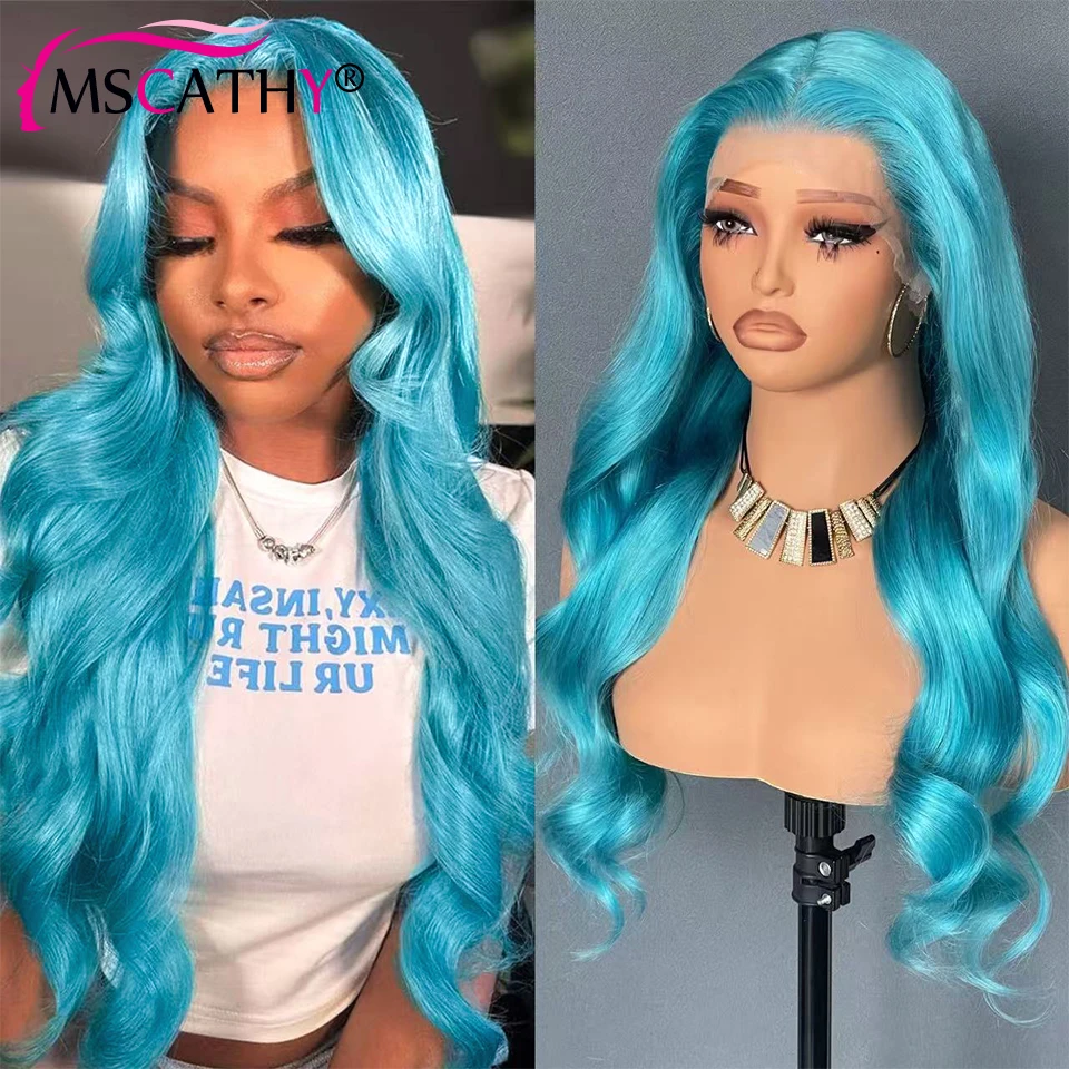 Teal Blue Straight Human Hair Wig Ligh Blue Body Wave Lace Front Wigs For Women 13x6 HD Transparent Lace Frontal Wig Tiny Knots
Teal Blue Straight Human Hair Wig Ligh Blue Body Wave Lace Front Wigs For Women 13x6 HD Transparent Lace Frontal Wig Tiny Knots