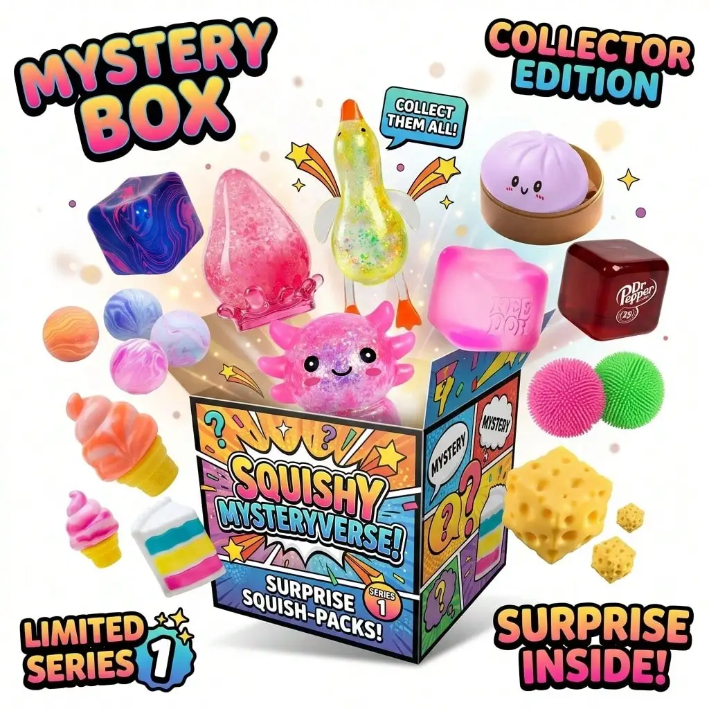 1pc Squishy Mysteryverse Collector Edition – Limited Series 1 Surprise Fidget Toy, Slow Rebound Stress Relief Squeeze For Kids & Adults, Perfect Birthday Gift & Party Favor
1pc Squishy Mysteryverse Collector Edition – Limited Series 1 Surprise Fidget Toy, Slow Rebound Stress Relief Squeeze For Kids & Adults, Perfect Birthday Gift & Party Favor