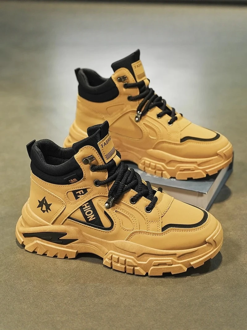 Men's High-Top Boots Waterproof Non-Slip Wear-Resistant Outdoor Mountain Sports Workwear Shoes for Construction Site
Men's High-Top Boots Waterproof Non-Slip Wear-Resistant Outdoor Mountain Sports Workwear Shoes for Construction Site