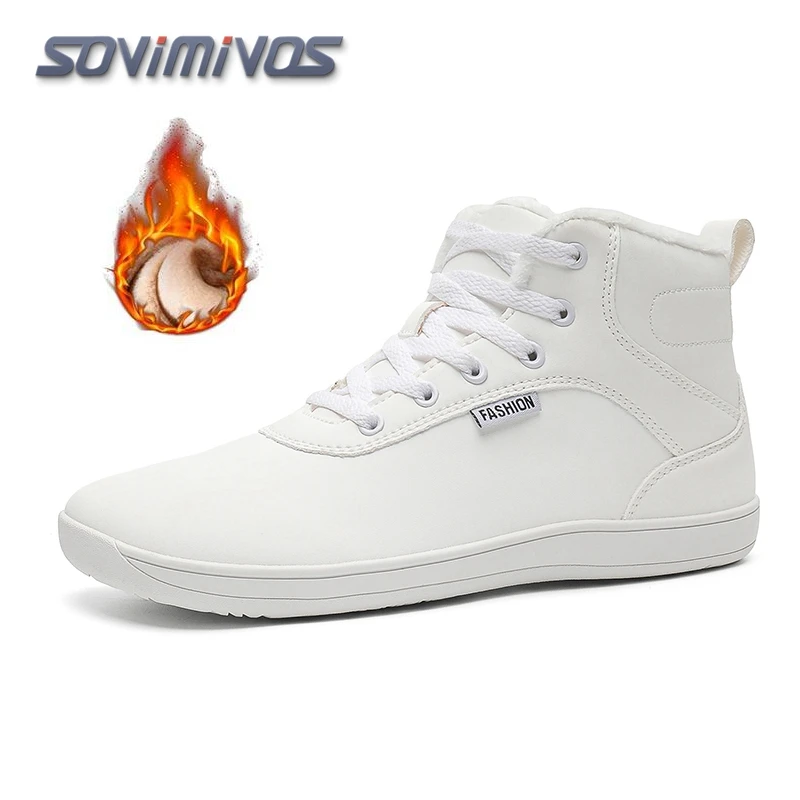 SOVIMIVOS Unisex Winter Barefoot Shoes Womens Men Wide Toe Box Faux Fur Lined Ankle Sneakers Artificial Leather Lace Up Shoes
SOVIMIVOS Unisex Winter Barefoot Shoes Womens Men Wide Toe Box Faux Fur Lined Ankle Sneakers Artificial Leather Lace Up Shoes