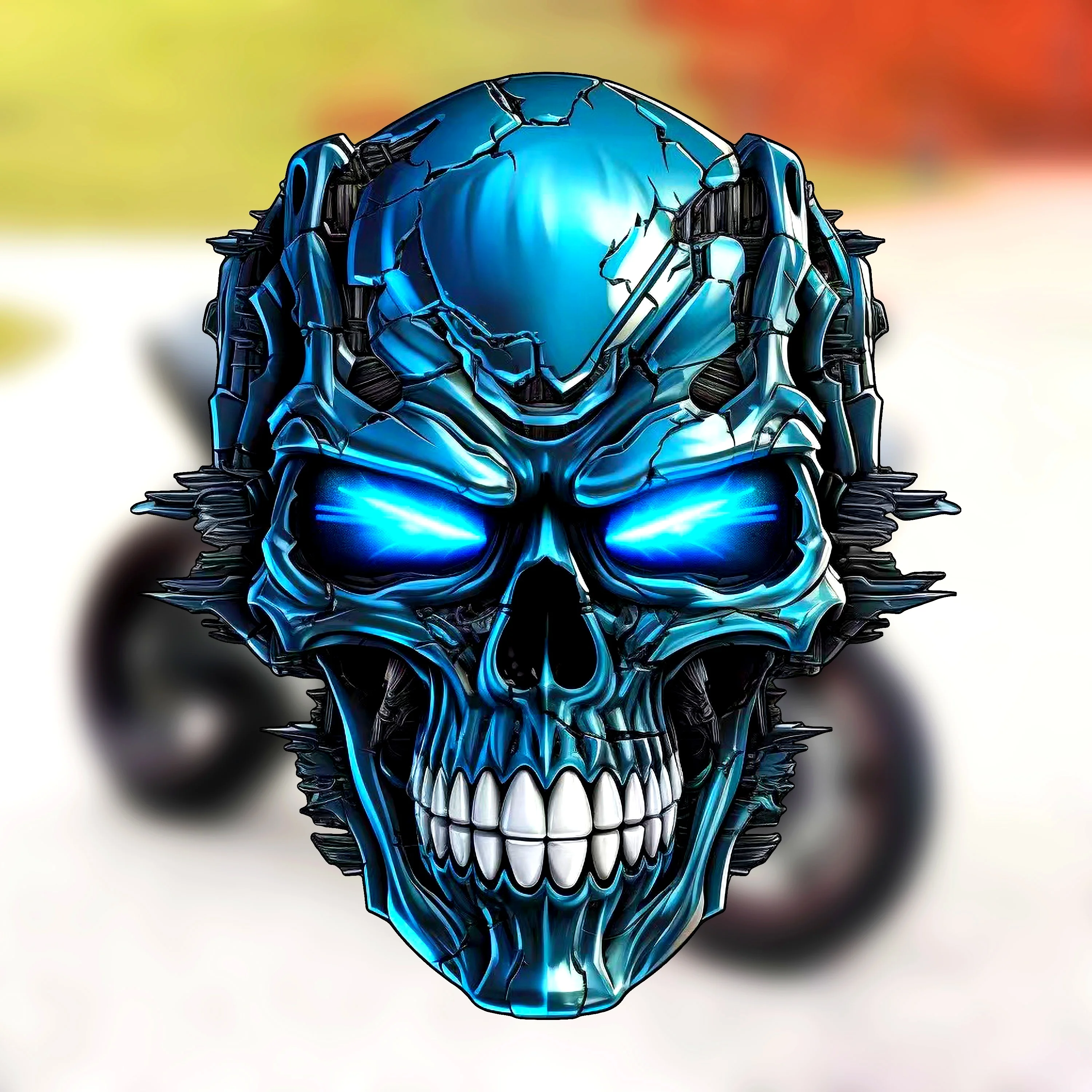 Blue Heavy Metal Skull Sticker, Car Decal, Waterproof Computer Sticker, Suitable for Car or Motorcycle Decorative Sticker
Blue Heavy Metal Skull Sticker, Car Decal, Waterproof Computer Sticker, Suitable for Car or Motorcycle Decorative Sticker