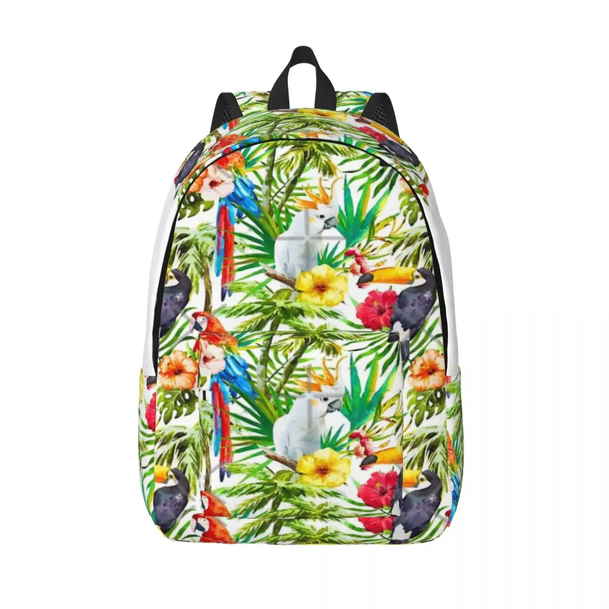 Тропический попугай Какаду и тукан Дождевой лес Простой и стильный рюкзак Холщовый рюкзак Мужской рюкзак
Тропический попугай Какаду и тукан Дождевой лес Простой и стильный рюкзак Холщовый рюкзак Мужской рюкзак