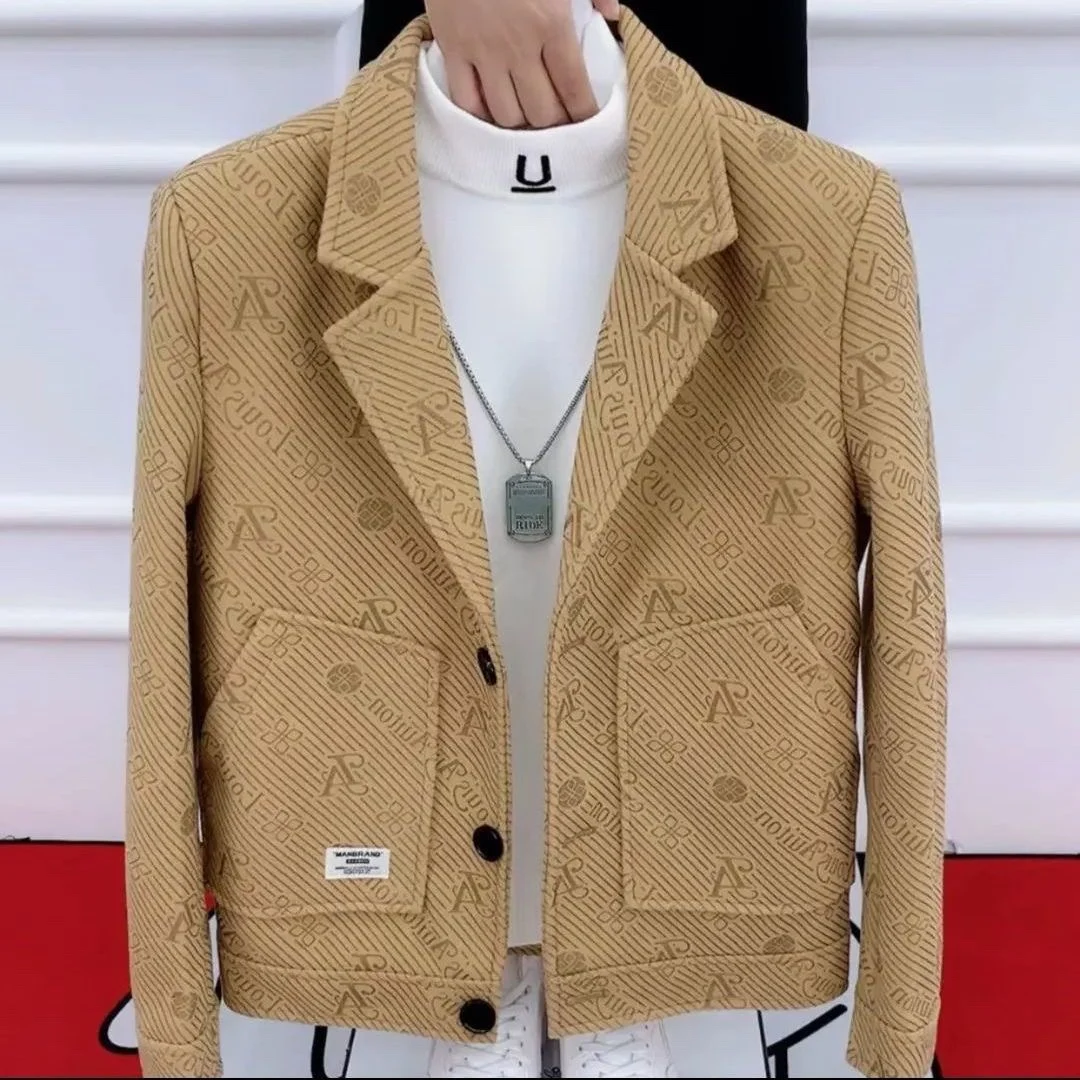 Autumn Winter Men's Woolen Jaet ort Sle Suit Collar Slim Fit Trendy Cotton Blend Youthful Outerwear for Dync Guys
Autumn Winter Men's Woolen Jaet ort Sle Suit Collar Slim Fit Trendy Cotton Blend Youthful Outerwear for Dync Guys