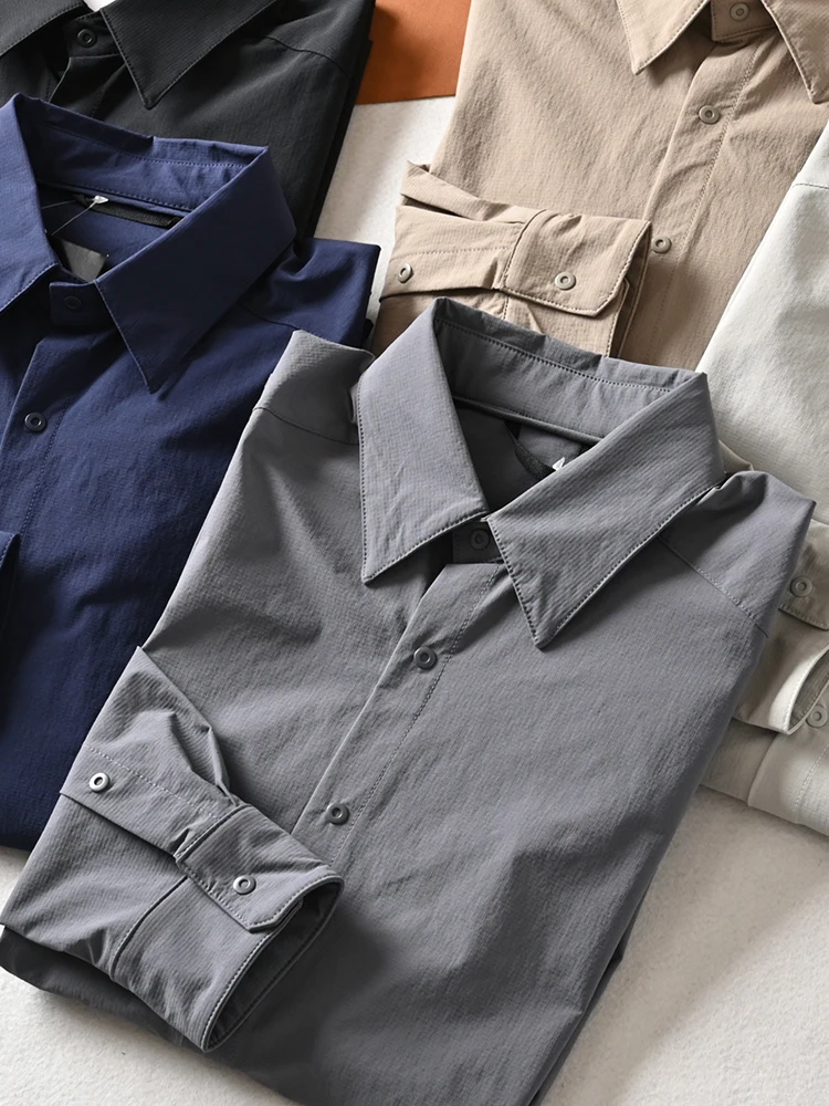 Высококачественная мужская уличная легкая дышащая водостойкая повседневная длинная свеч irt Autumn Faion Ci свободная посадка на пуговицах...
Высококачественная мужская уличная легкая дышащая водостойкая повседневная длинная свеч irt Autumn Faion Ci свободная посадка на пуговицах...