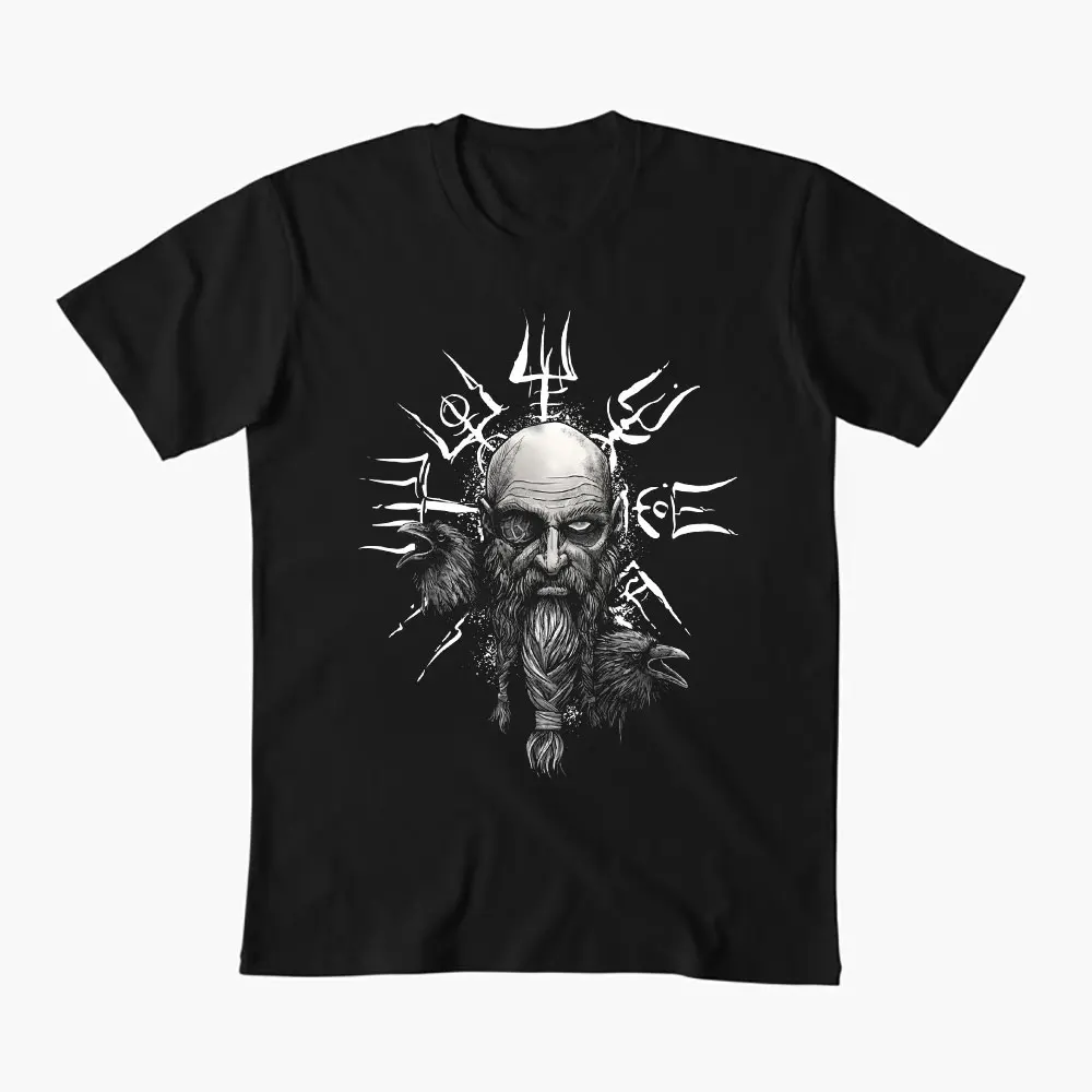 Vegvisir Odin With Hugin And Munin Vikings Gift T-Shirt Viking Runes Norse Myths Graphic clothes 100% cotton All size tops S-6XL
Vegvisir Odin With Hugin And Munin Vikings Gift T-Shirt Viking Runes Norse Myths Graphic clothes 100% cotton All size tops S-6XL