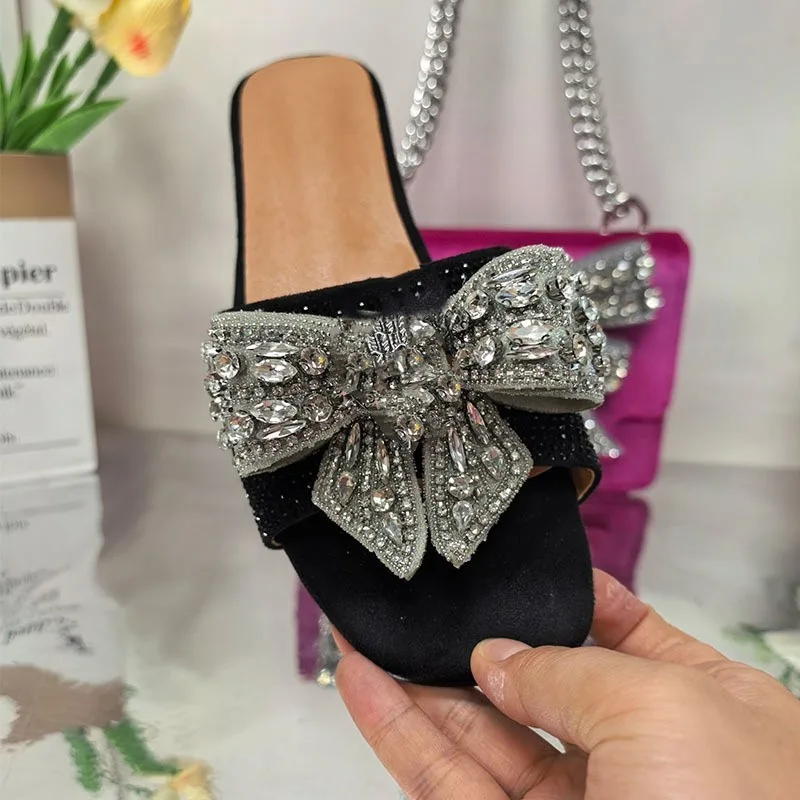 2025 Women Summer Rhinestone Flat Slippers For Woman's Peep Toe Square Toe Slip-On Metal Decoration Shoes Sexy Ladies Sandals
2025 Women Summer Rhinestone Flat Slippers For Woman's Peep Toe Square Toe Slip-On Metal Decoration Shoes Sexy Ladies Sandals