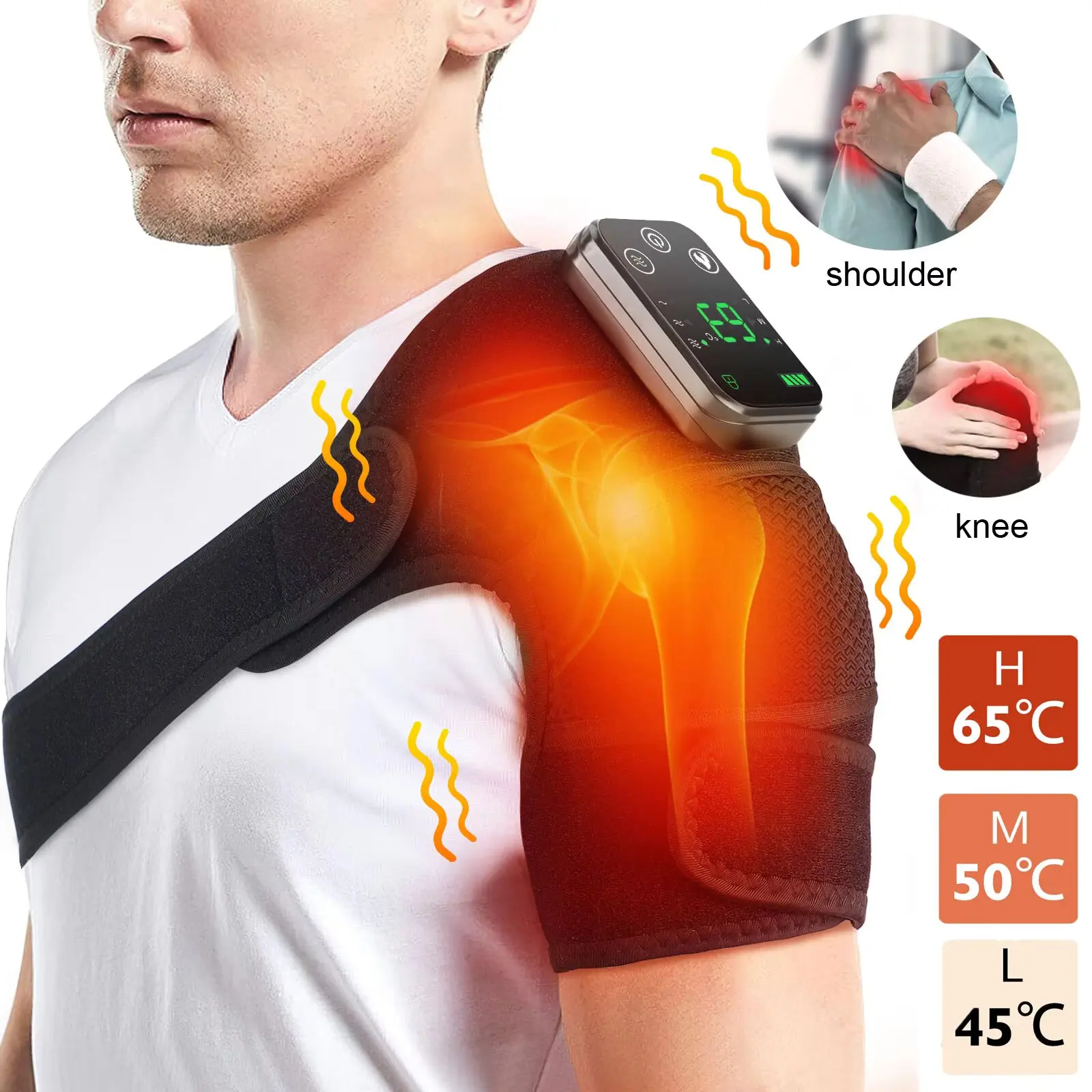 3 in 1 Cordless Thermal Knee Pad Knee Shoulder Massager Vibration Leg Arm Joint Brace Muscle Relax Joint Brace Muscle Relaxation
3 in 1 Cordless Thermal Knee Pad Knee Shoulder Massager Vibration Leg Arm Joint Brace Muscle Relax Joint Brace Muscle Relaxation