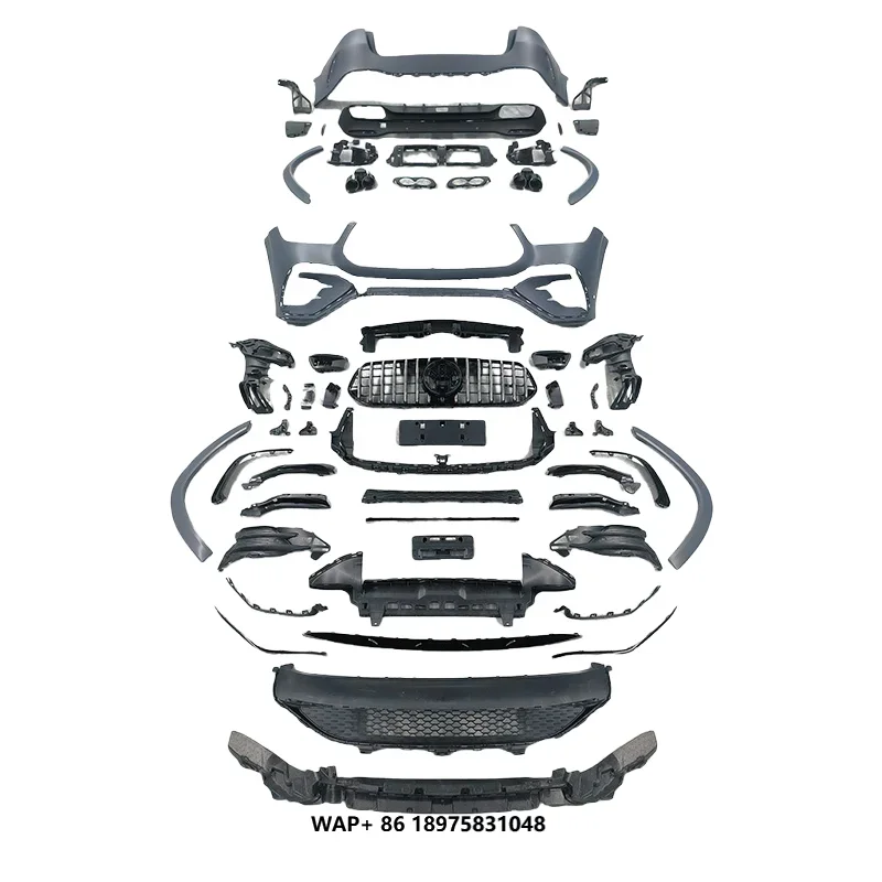 Body Kit for W167 Upgraded to AMG53 Style Bumper Grille Cover Fender Rear Diffuser Side Skirt Tail Body Kit
Body Kit for W167 Upgraded to AMG53 Style Bumper Grille Cover Fender Rear Diffuser Side Skirt Tail Body Kit