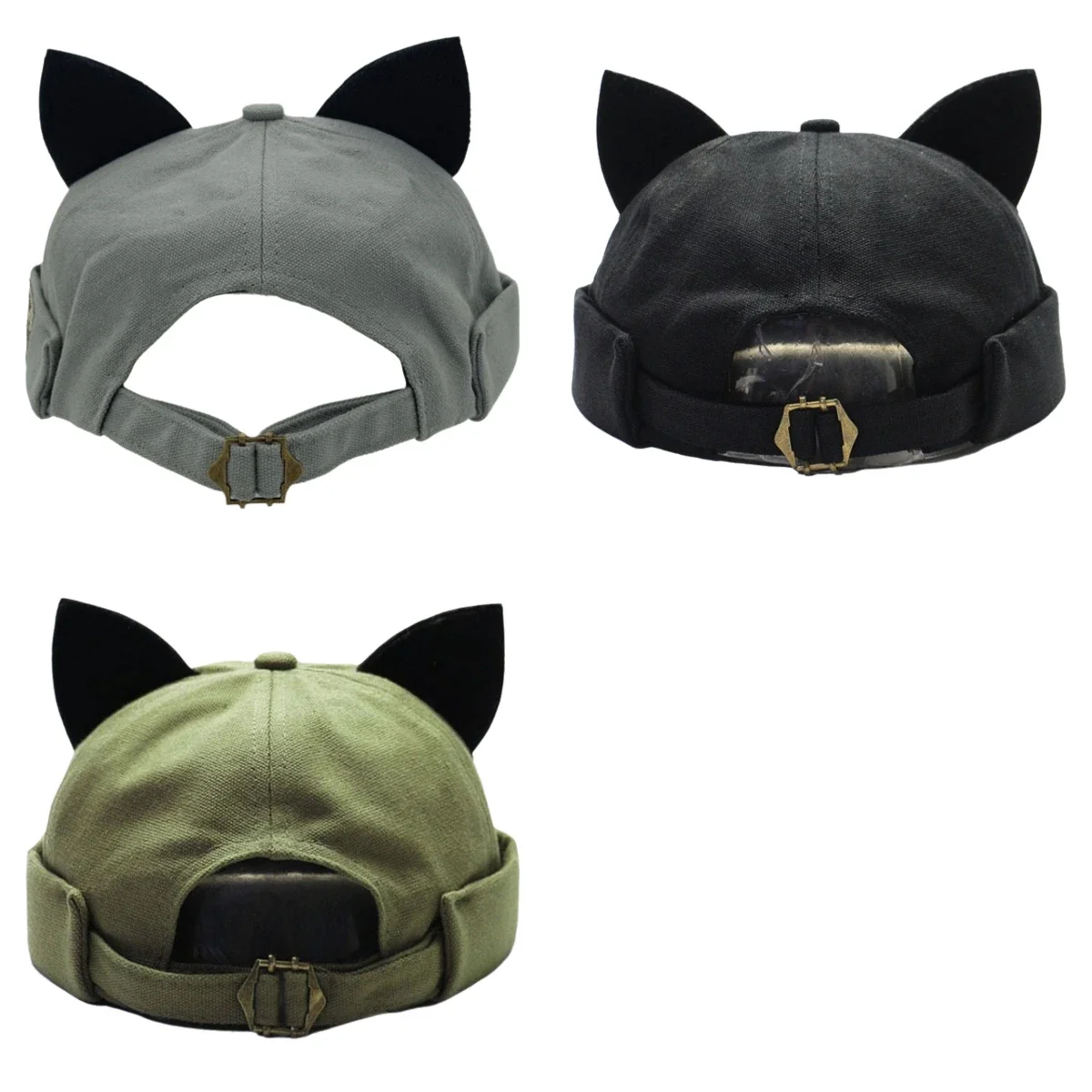 Cat's Ears Brimless Cap Cute Versatile Dome Cap Hat Comfortable To Wear for Man's and Woman's Casual Adjustable Melon Skin Cap
Cat's Ears Brimless Cap Cute Versatile Dome Cap Hat Comfortable To Wear for Man's and Woman's Casual Adjustable Melon Skin Cap