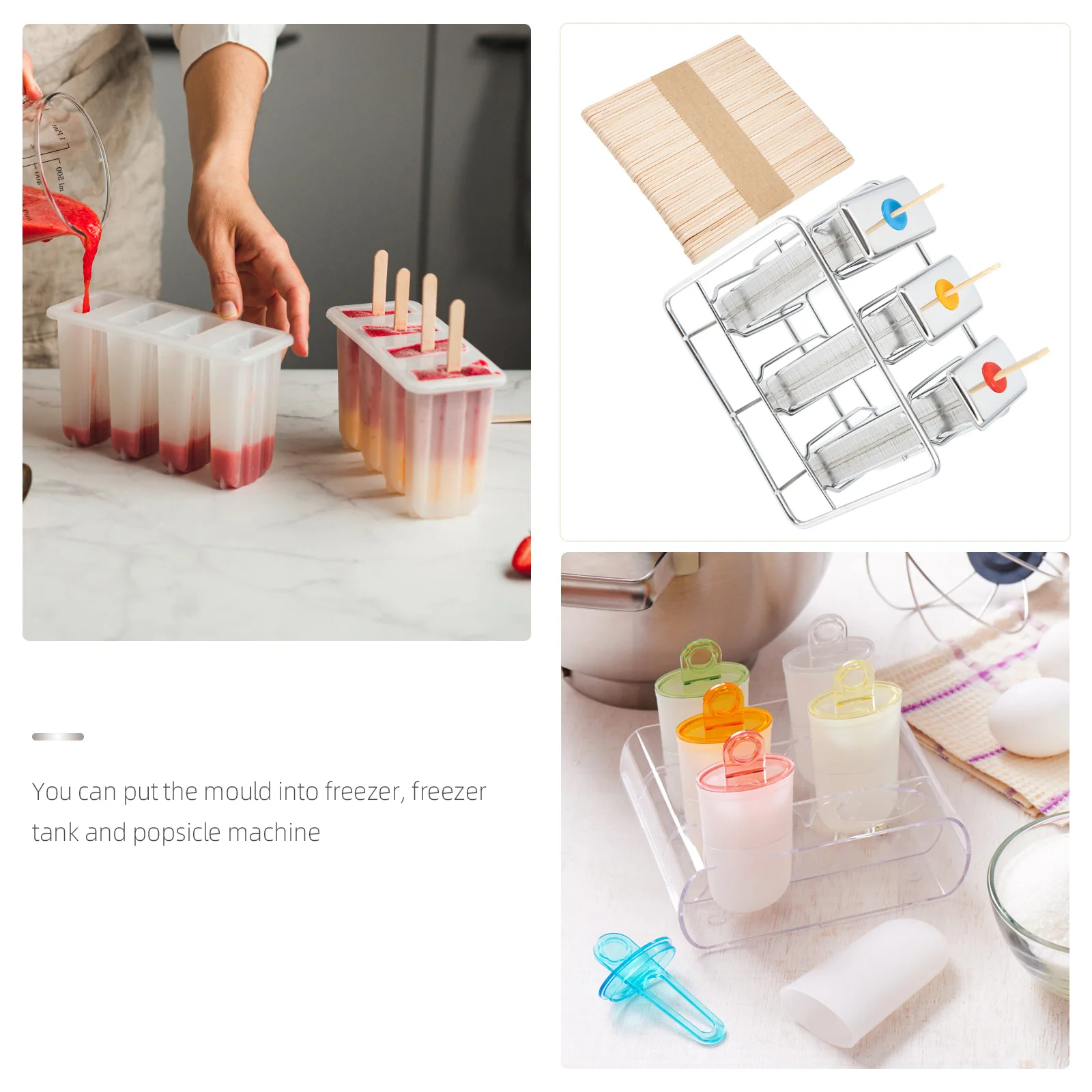 1 set 1 Set Stainless Steel Ice Cream Molds Kids Holders Easy Clean Diy Homemade Maker Household Ice Mold Summer
1 set 1 Set Stainless Steel Ice Cream Molds Kids Holders Easy Clean Diy Homemade Maker Household Ice Mold Summer