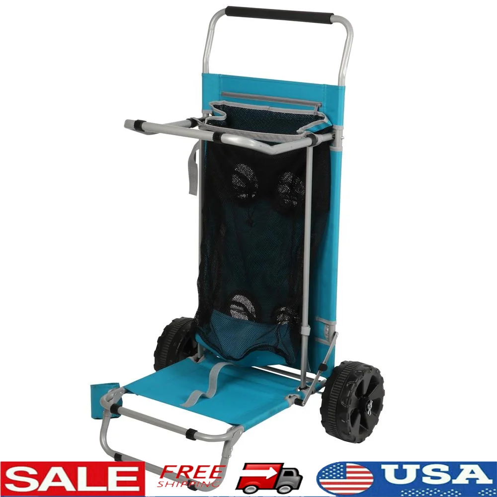 Convertible Beach Cart Portable Outdoor Wagon with Large Storage Mesh Pockets and Easy Roll Beach Wheels
Convertible Beach Cart Portable Outdoor Wagon with Large Storage Mesh Pockets and Easy Roll Beach Wheels