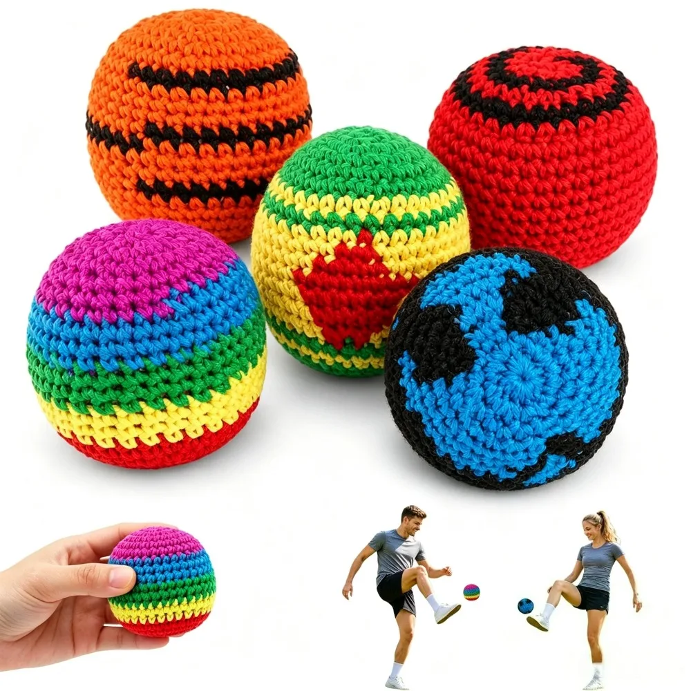 Hand-Made Knitted Footbag Sack Juggling Balls for Kids Outdoor Sports Ball Toy Parent Child Interactive Education Activities
Hand-Made Knitted Footbag Sack Juggling Balls for Kids Outdoor Sports Ball Toy Parent Child Interactive Education Activities
