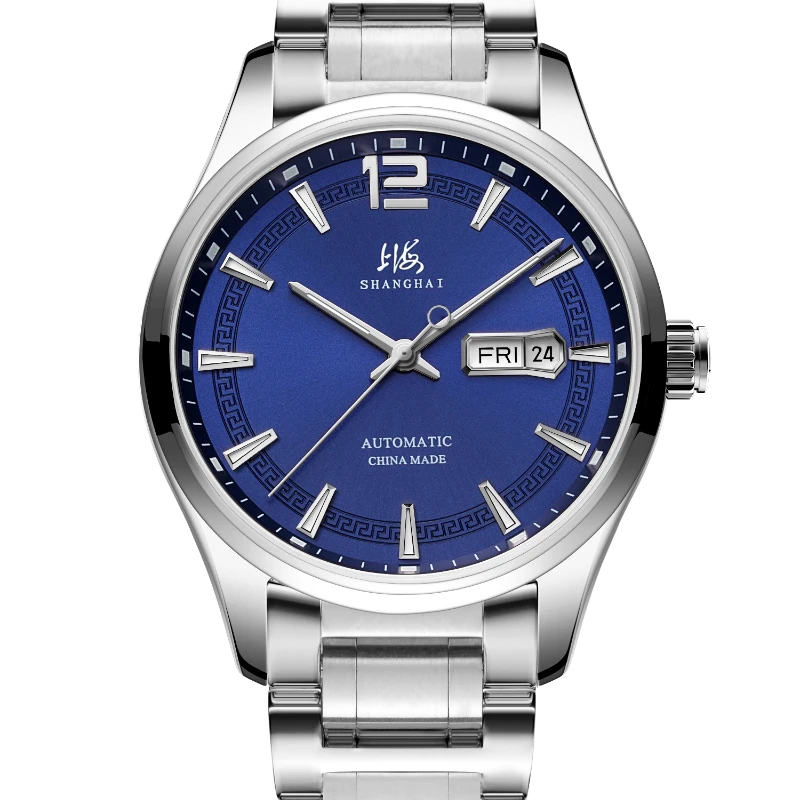 Shanghai Watch Blue Fashion Trend Transparent Bottom Steel Belt Waterproof Automatic Mechanical Watch Men's Watch 706
Shanghai Watch Blue Fashion Trend Transparent Bottom Steel Belt Waterproof Automatic Mechanical Watch Men's Watch 706