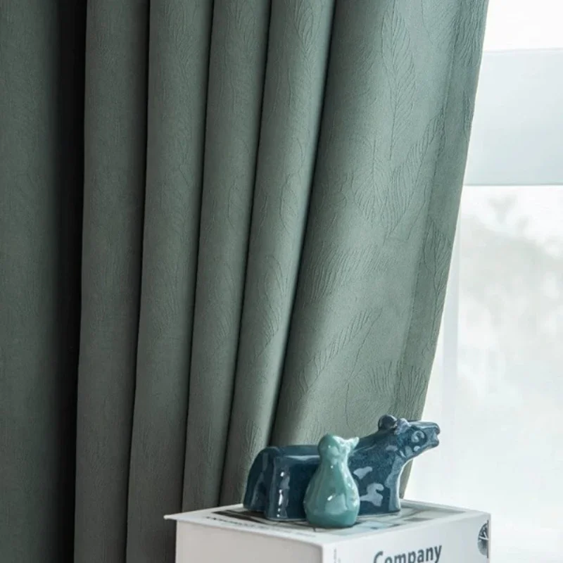 Thickened Jacquard Curtains for Living Room Bedroom High-end Chenille Simple European Blackout Villa Textured Customized
Thickened Jacquard Curtains for Living Room Bedroom High-end Chenille Simple European Blackout Villa Textured Customized