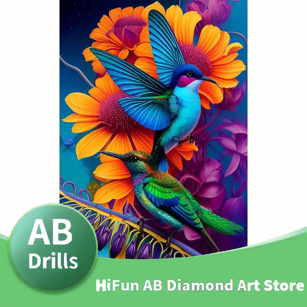 Набор для алмазной живописи AB Drill Hummingbird 5D, Алмазная мозаика с инкрустацией ручной работы, предметы вышивки, домашний декор, подарок
Набор для алмазной живописи AB Drill Hummingbird 5D, Алмазная мозаика с инкрустацией ручной работы, предметы вышивки, домашний декор, подарок