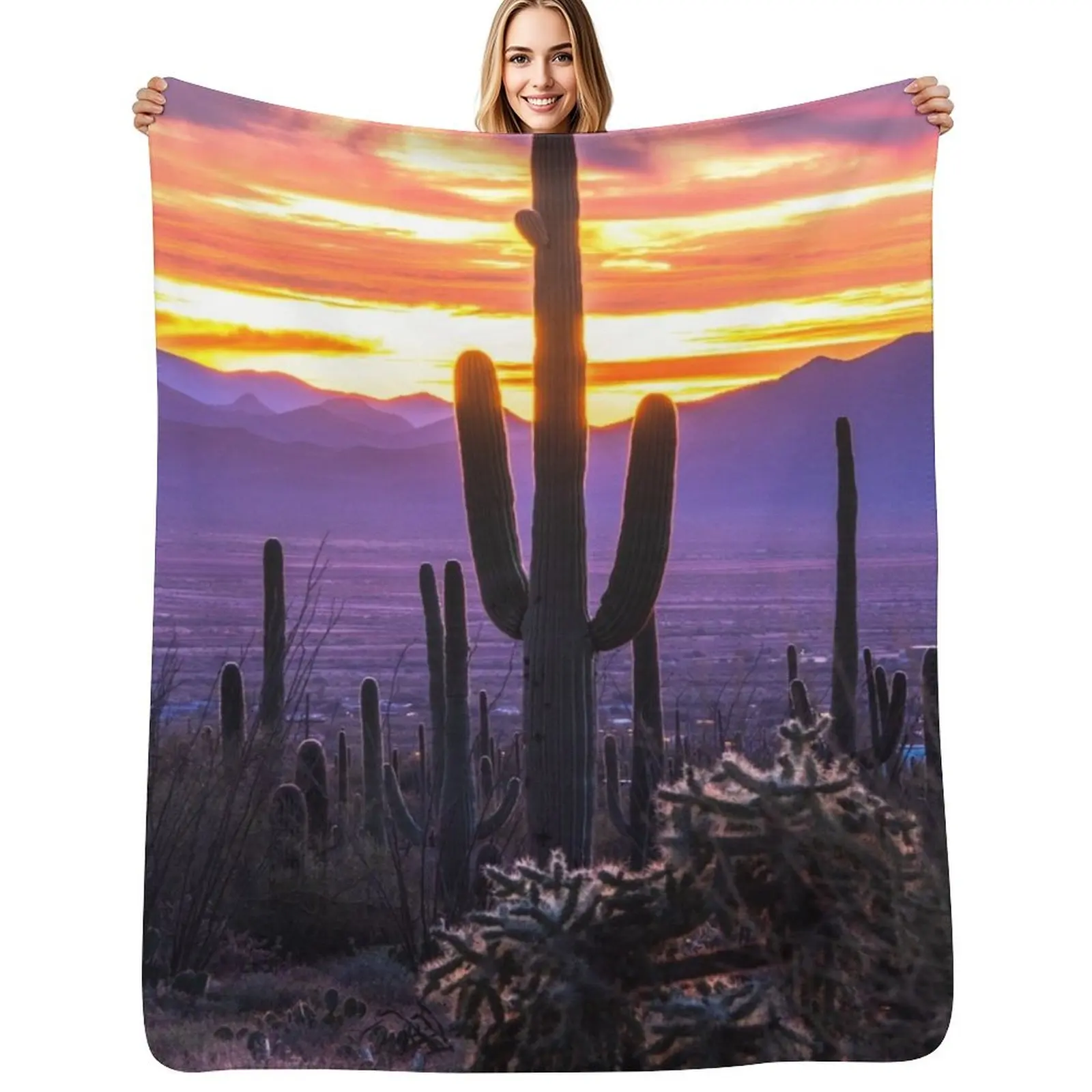 Arizona Sunset Throw Blanket Lightweight Cozy Blanket for Bed Sofa
Arizona Sunset Throw Blanket Lightweight Cozy Blanket for Bed Sofa