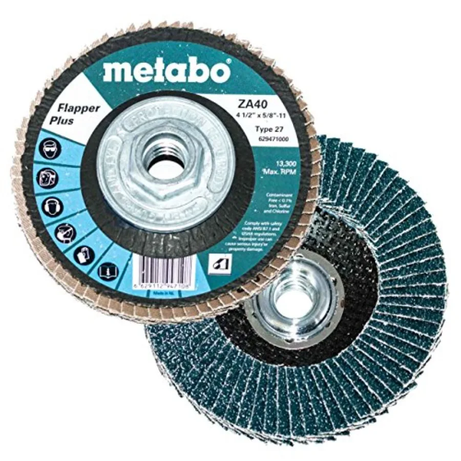 629412000 6" x 5/8" - 11 Flapper Plus Abrasives Flap Discs 40 Grit 5 pack
629412000 6" x 5/8" - 11 Flapper Plus Abrasives Flap Discs 40 Grit 5 pack