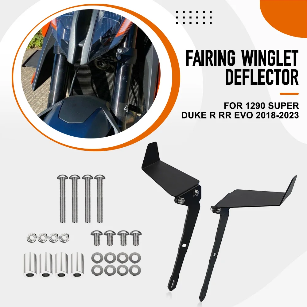 For 1290 Super Duke R RR EVO 2018-2019-2020-2021-2022-2023 Motorcycle Fender Front Fixed Wings Aerodynamic Winglets Side Wing
For 1290 Super Duke R RR EVO 2018-2019-2020-2021-2022-2023 Motorcycle Fender Front Fixed Wings Aerodynamic Winglets Side Wing