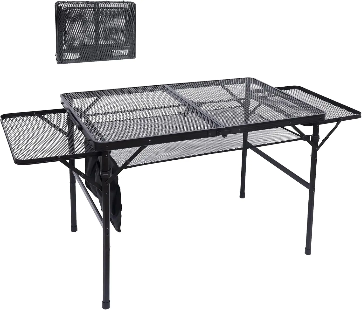 Metal Folding Adjustable Camping Table with Mesh Net and Carry Handle for Outdoor Grilling
Metal Folding Adjustable Camping Table with Mesh Net and Carry Handle for Outdoor Grilling