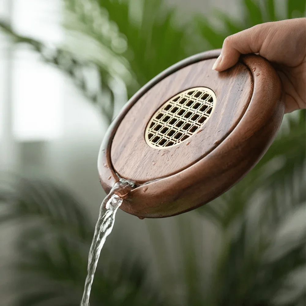 A Hand-carved Walnut Tea Tray in Traditional Chinese Style, Featuring A Water Collector and Non-slip Mat, Suitable for Home
A Hand-carved Walnut Tea Tray in Traditional Chinese Style, Featuring A Water Collector and Non-slip Mat, Suitable for Home