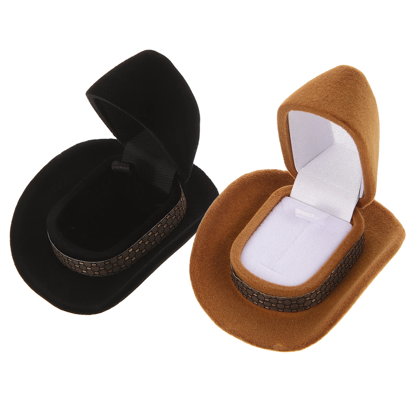 2pcs Hat Box Black Brown Wedding Engagement Flocking Storage Jewelry Case Velvet Decorative Holder For Wedding
2pcs Hat Box Black Brown Wedding Engagement Flocking Storage Jewelry Case Velvet Decorative Holder For Wedding
