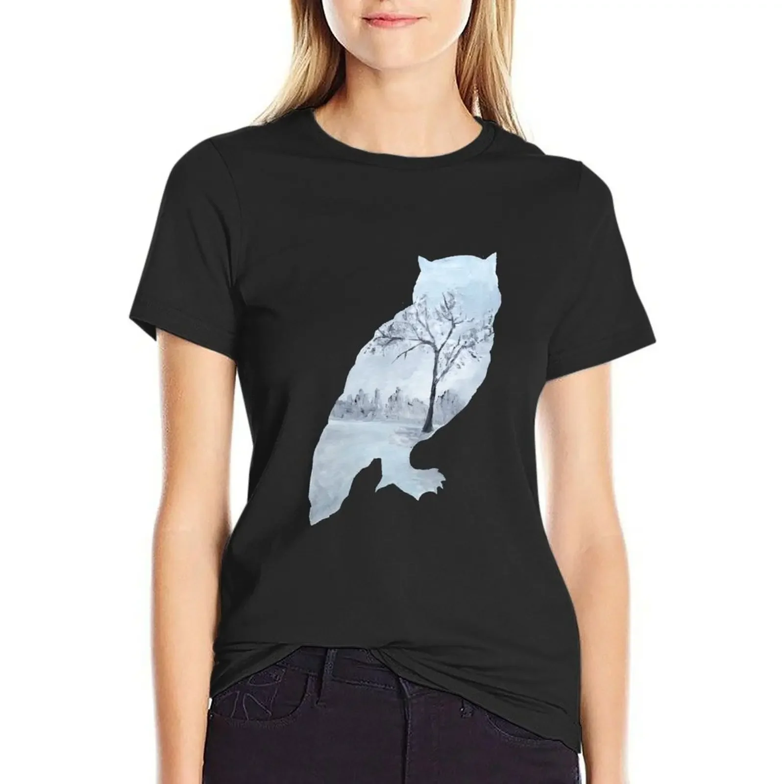 Owl Silhouette T-Shirt shirts graphic tees animal prinfor new edition Woman clothes
Owl Silhouette T-Shirt shirts graphic tees animal prinfor new edition Woman clothes