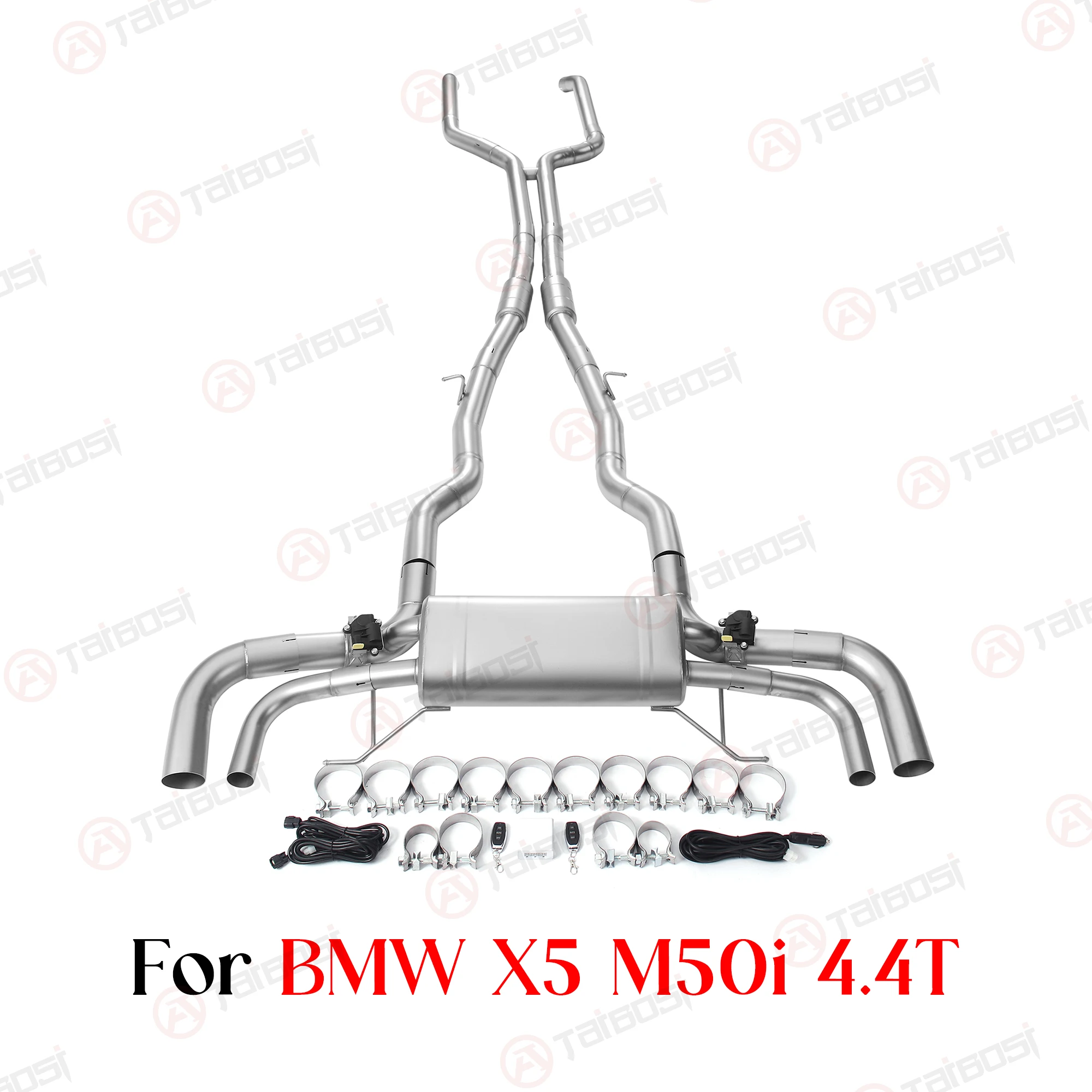 Taibosi Valvetronic Catback Exhaust For BMW X5 M50i G05 4.4T 304 Stainless Steel Electric Muffler Kit Remote Control Pop Sound
Taibosi Valvetronic Catback Exhaust For BMW X5 M50i G05 4.4T 304 Stainless Steel Electric Muffler Kit Remote Control Pop Sound